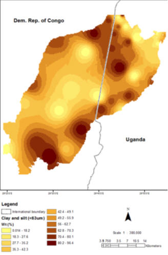 clay-silt Lake Edward